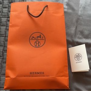 Hermes shopping bag and boxes